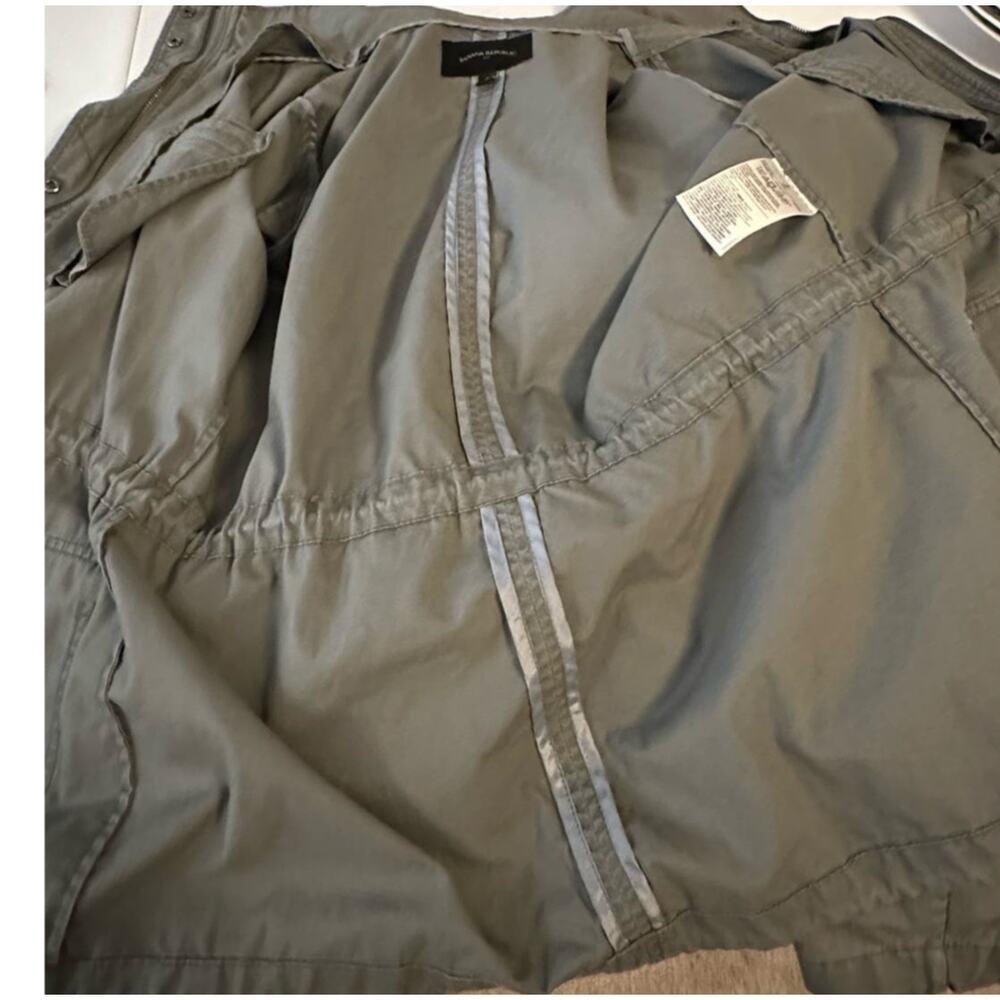 Banana Republic Ripstop Anorack Jacket | Grey/Green | Size: Small - Picture 6 of 8